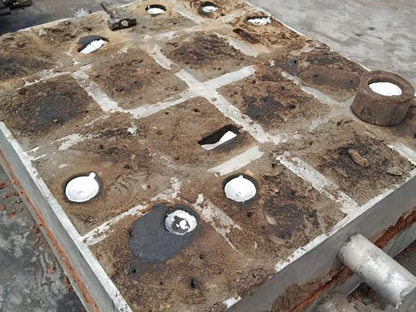 Sand cast aluminum product display