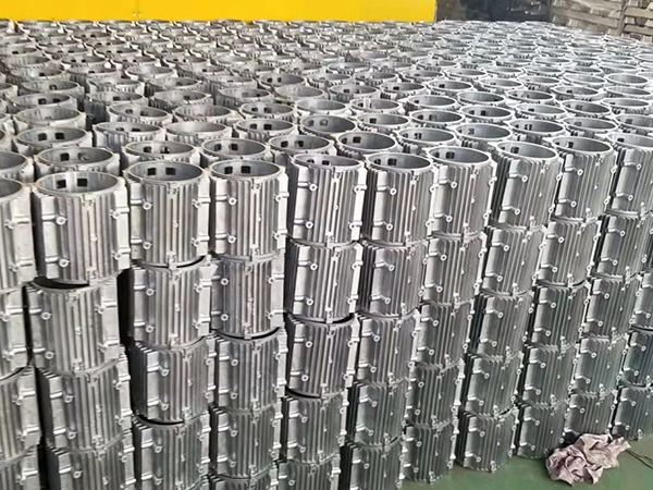 Display of die cast aluminum products